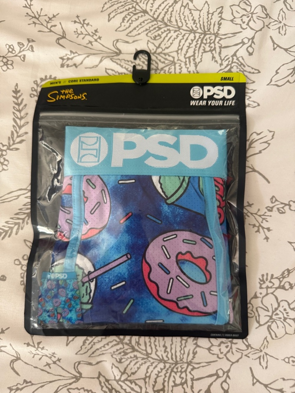 PSD Men’s Boxer Briefs Tge Simpsons Donut Print in Blue, Pink, Teal